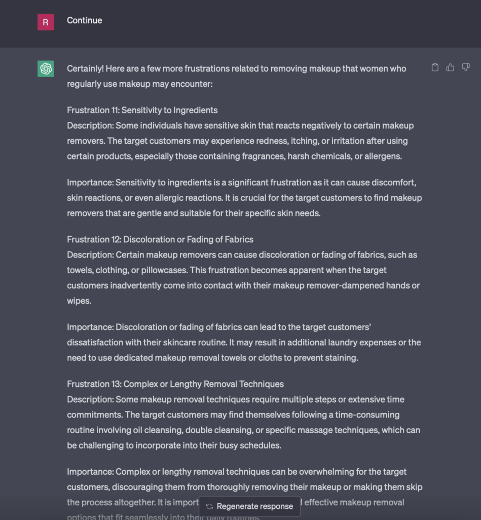 ChatGPT more results