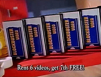 Rent 6 videos, get 1 free