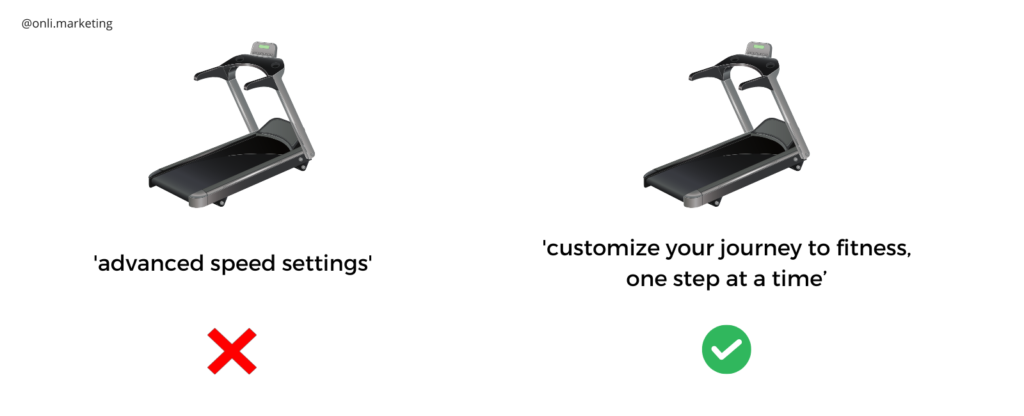 high-tech treadmill example