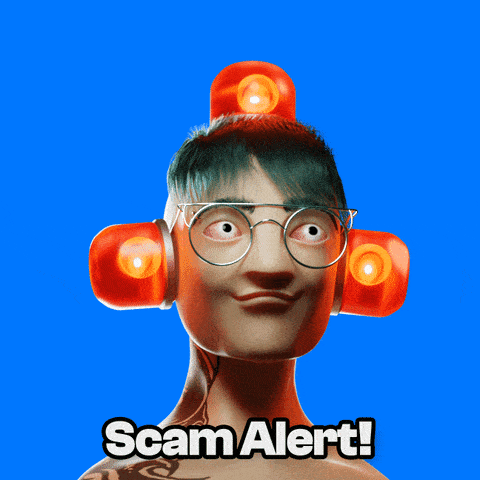 Scam alert GIF